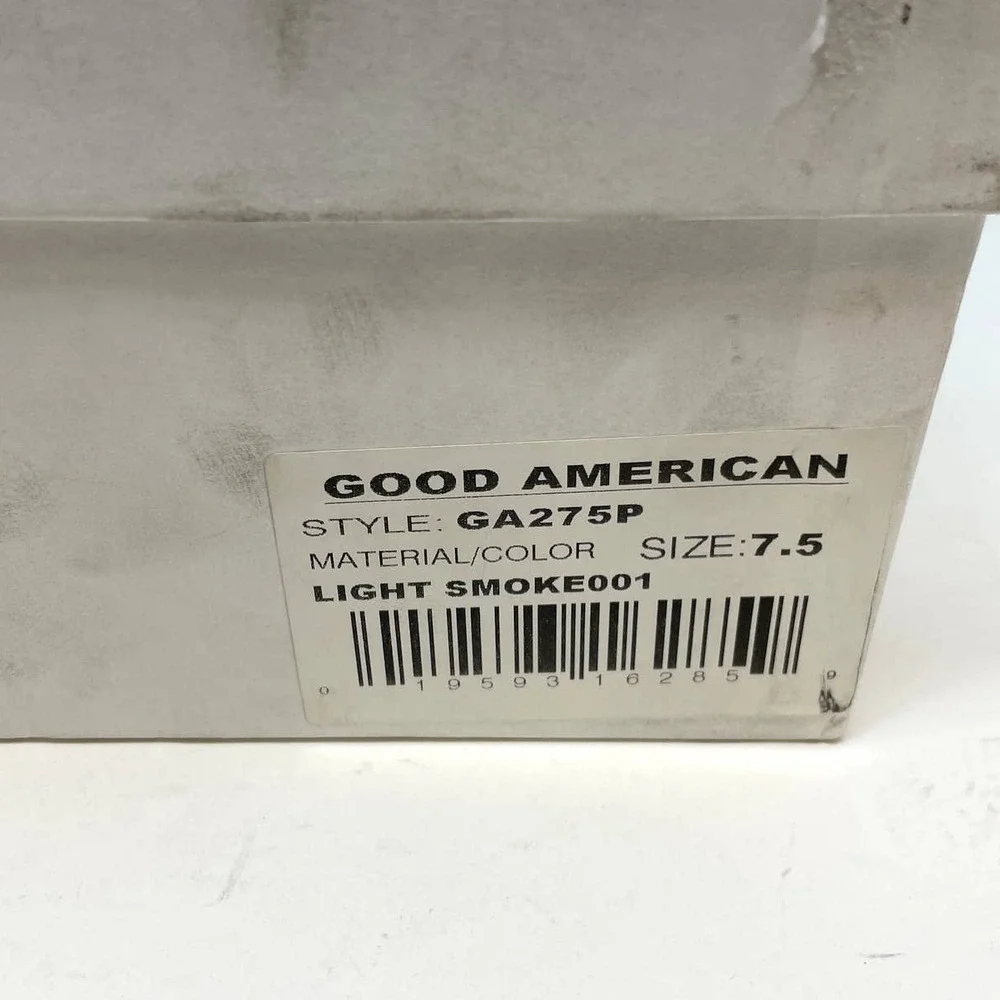 Good American Cinder-F*CKING-RELLA Pump In Light Smoke Size 7.5 New